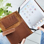 Personalised Leather iPad Cover Organiser, thumbnail 1 of 2