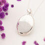 Personalised Oval Sterling Silver Large Locket Necklace, thumbnail 1 of 12