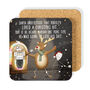Mariah Fun Christmas Gift Coaster Drinking Secret Santa, thumbnail 1 of 5