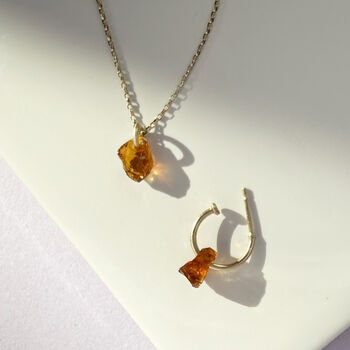 9ct Gold Citrine Necklace, 4 of 4