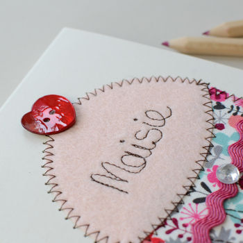 Personalised Cupcake Embroidered Notepad, 4 of 4