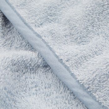 Personalised Large Blue Hooded Bath Towel, 4 of 5