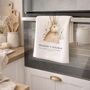Personalised “Mummy’s Kitchen” Hare Tea Towel, thumbnail 7 of 7