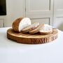 Personalised Oak Circular Bread Board, thumbnail 1 of 9