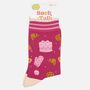 Baking Cakes Women's Bamboo Ankle Socks Pink, thumbnail 5 of 5
