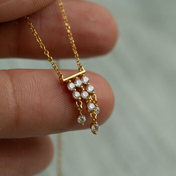 Antique Art Deco Ladder Necklace, 2 of 11