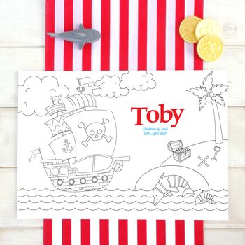Under The Sea Personalised Party Colour In Place Mats, 8 of 8