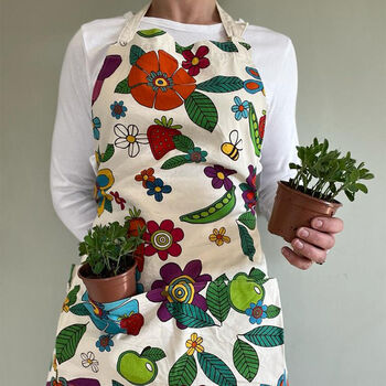 Full Length Floral Apron, 2 of 3