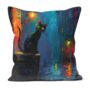 Nocturnal Guardian Hand Made Poly Linen Cushions, thumbnail 7 of 7