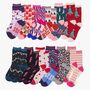 12 Day Christmas Advent Calendar Graphic Prints Bamboo Socks Women's, thumbnail 2 of 3