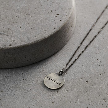 Personalised Men's Kintsugi Disc Necklace, 4 of 9