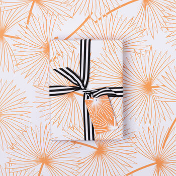 Orange Palms Wrapping Paper | Gift Wrap, 6 of 6