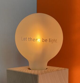 Your Own Message Light Bulb + Optional Choice Of Base, 4 of 7