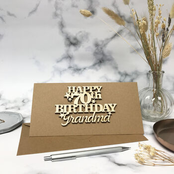 Personalised 70th Birthday Card Keepsake, 2 of 12