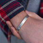 Sterling Silver Personalised Unisex Cuff, thumbnail 1 of 6