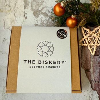 Small Festive Christmas Biscuits Box, 4 of 6
