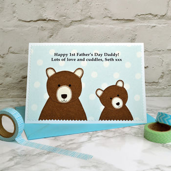'Daddy Bear' Birthday Or Father's Day Card, 3 of 6