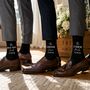 Personalised Groomsmen Gifts Groom Wedding Socks, thumbnail 4 of 9