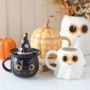 Groovy Witch Cat Halloween Mug, thumbnail 4 of 4
