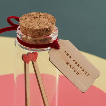 Miniature Message Bottle Perfect Match Valentine's Gift, 2 of 2