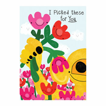 'I Picked These For You' Greetings Card, 5 of 5