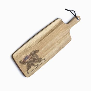 Personalised Gordon Setter Engraved Acacia Serving Board, 4 of 8