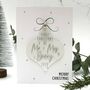 First Christmas Mr And Mrs Keepsake Bauble Card Box, thumbnail 4 of 9