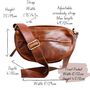 Tan Leather Crossbody Dumpling Bag, thumbnail 3 of 4