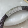 Personalised Leather Infinity Message Bracelet, thumbnail 4 of 9