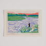 Fishing Art Print River Fisherman Scene Poster, thumbnail 6 of 9
