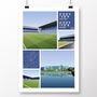 Leicester Views Of Filbert St And King Power Poster, thumbnail 2 of 7