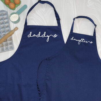 Dad And Daughter Heart Apron Set, 8 of 9