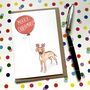 Personalised Rhodesian Ridgeback Christmas Card, thumbnail 1 of 2