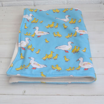 Duck Family Fleece Blanket, 5 of 6