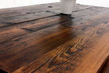 Jeremie 150 Year Old Reclaimed Roof Rafters Table, 4 of 8