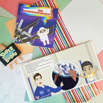 Super Personalised Book For Children Going Into Space, 6 of 6