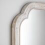 Distressed White Rectangle Wall Mirror, thumbnail 2 of 3
