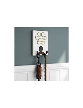Personalised Dog Lead Hook With Coloured Surround, 6 of 8