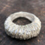 Large Hasselback Eco Sterling Silver Ring, thumbnail 4 of 6
