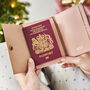 Personalised Blush Leather Passport Holder, thumbnail 3 of 9