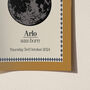 Personalised Moon Phase Date Print New Baby Gift, thumbnail 5 of 11