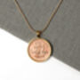 1946 80th Birthday Half Penny Coin Pendant Gift, thumbnail 2 of 5