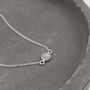 Rainbow Moonstone Sterling Silver Necklace, thumbnail 2 of 9