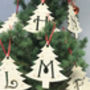 Initial Letter Christmas Tree Decorations, thumbnail 8 of 12