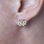 Golden Bee Stud Earring, thumbnail 4 of 4