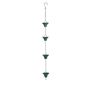 Green Verdigris Iron Rain Chain 259cm Water Feature, thumbnail 4 of 4