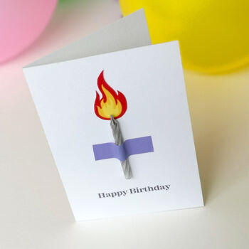 Personalised Happy Birthday Candle Card, 3 of 4
