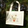 Christmas Rudolf Reindeer Jute Gift Bags, thumbnail 1 of 4