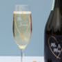 Mr And Mrs Personalised Prosecco Gift Set And Flutes, thumbnail 2 of 3