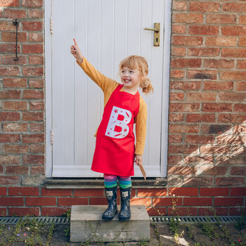 Personalised Christmas Letter Kids Apron, 5 of 7